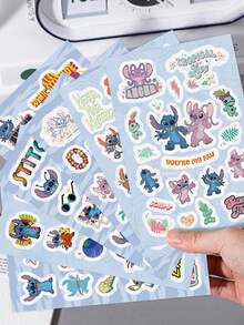 Disney | 8 Tờ Hình Dán Chủ Đề Kỳ Nghỉ Hè Lilo & Stitch Hình Người Ngoài Hành Tinh Hoạt Hình Dễ Thương, Hình Dán Tự Làm Sổ Lưu Niệm, Hình Dán PVC Dùng Cho Sổ Nhật Ký, Sổ Kế Hoạch, Máy Tính Xách, Bình Nước, Hoàn Hảo Cho Quà Tặng Sinh Nhật, Thiệp Chúc Mừng Ngày Lễ & Đồ Dùng Văn Phòng Học - 1 Set - Xem 3