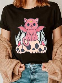 Women T-Shirts - [White] - View 7