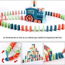 Kids' Domino Train Toy Vehicle Set - Blue - View 3