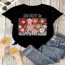 Heartfelt Teacher Appreciation Graphic T-Shirt 100% Cotton Oversized Soft Breathable Casual Crewneck Short Sleeve Top Thank You Teacher Best Teacher Teacher's Day Educator Gift Cute Teachers Educators School Staff Gift Givers - 黑色 - 查看 12