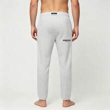 Fear Of God Essentials SS22 Menswear Men's Relaxed Fleece-Lined Sweatpants - Light Oatmeal (Beige) Plain Trouser - 淡燕麥片 - 查看 5