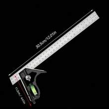 Combination Angle Square Level Blacksmith Carpenter 30cm 12in Black - 1 - View 6