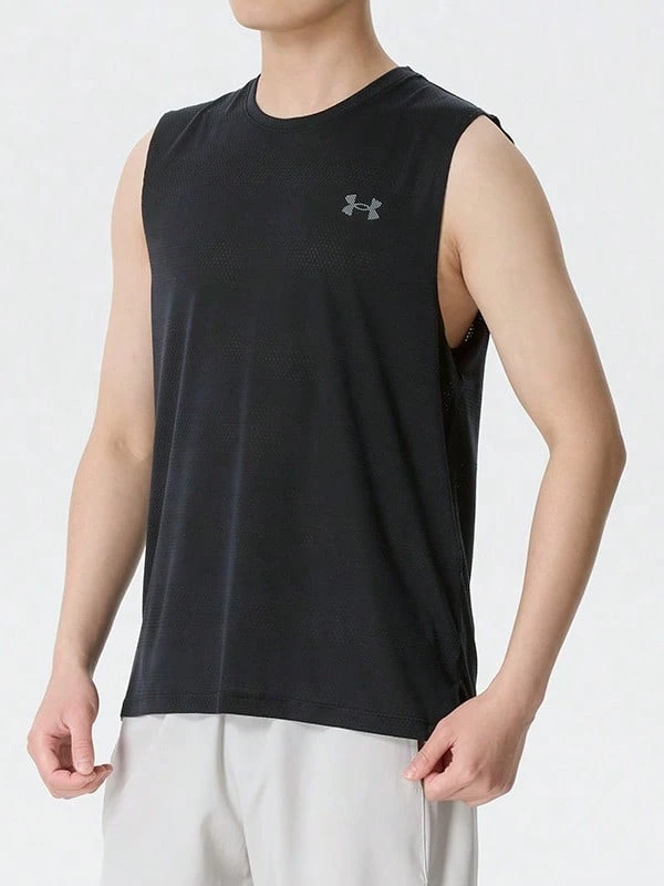 Under Armour Áo tập luyện không tay UA Tech bằng lưới thoáng khí, nhẹ và nhanh khô dành cho nam. - màu đen - Xem 1