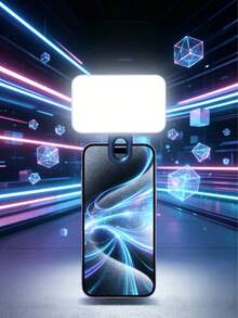 1pc Portable Lighting Device, Mini Clip-On Light, Portable LED Camera Light Panel, Dimmable Modes, Suitable For Various Scenarios Like Selfie, Live Streaming, Video Conferencing, Makeup Lighting And Short Video Shooting - Mobile Phone Fill Light - View 1