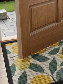 DAJIANG 1pc Lemon Print Multi-Color Doormat, Outdoor Carpet, Kitchen Carpet, Corridor Carpet, Suitable For Bathroom, Kitchen, Outdoor, Indoor, Corridor, Bedroom, Living Room, Bedside, Machine Washable, Easy To Clean, Non-Slip Bottom, Suitable For Bedroom Decor, Japanese And Nordic Style Decor, Bathroom Decor, Decorative Carpet, Bathroom Supplies - Multicolor - View 7
