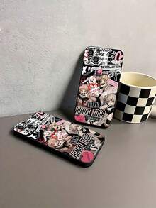 Pink And Black Himiko Toga Yandere Love Phone Case. Compatible With Apple, , , And Honor Phones. Made Of TPU Silicone, They Offer Protection Against Bumps And Drops. Great Gift For Mom. - 黑色 - 查看 6