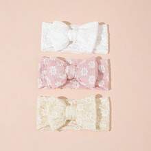 3pcs Multi-Color Soft Elastic Baby Headbands, Breathable, Suitable For All Seasons, Perfect Gift And Photo Prop - Multicolor - View 13