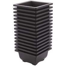 15 PCS 4.7 Inch Flower Pot, Square Plastic Bonsai Training Pot, Flower Flower Pot Container, For Garden, Interior, Home Decoration - Multicolor - View 8