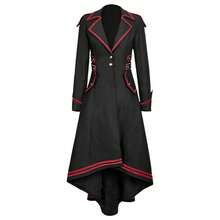 Stage Dance Wear - Red-trimmed Women's Coat - View 5