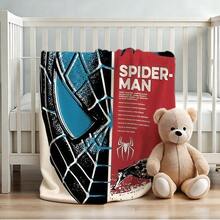 1pc S-Pider-Man Print Blanket,Retro Cartoon Style Throw Blanket,Cartoon Character Printed Blanket,All-Season Universal Nap Blanket,Character Home Decor Blanket,Modern Fashion Gift Suitable For Home Bedroom Bed Sofa Office Lunch Break Cover Picnic Blanket - Nhiều màu - Xem 4