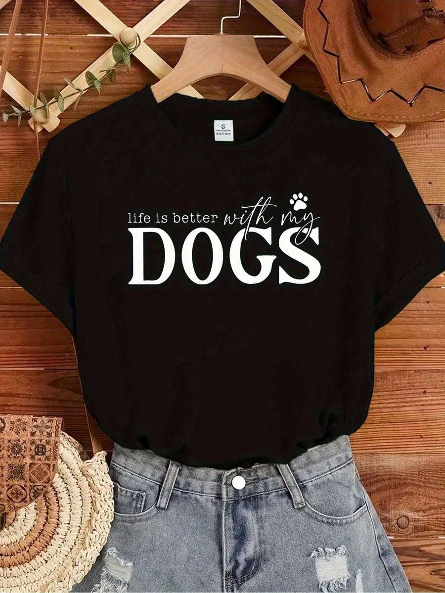 Women T-Shirts - Black - View 1