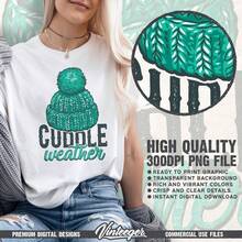 Time For Hugs | Sublimation Design | Instant Download | Winter Sublimation Design | Winter Design Png | Winter Hat Png | Winter Quote - 白色 - 查看 2
