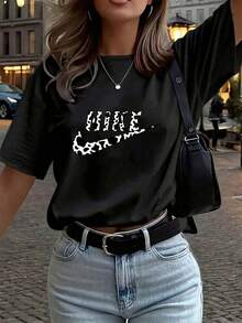 Women T-Shirts - Black - View 1