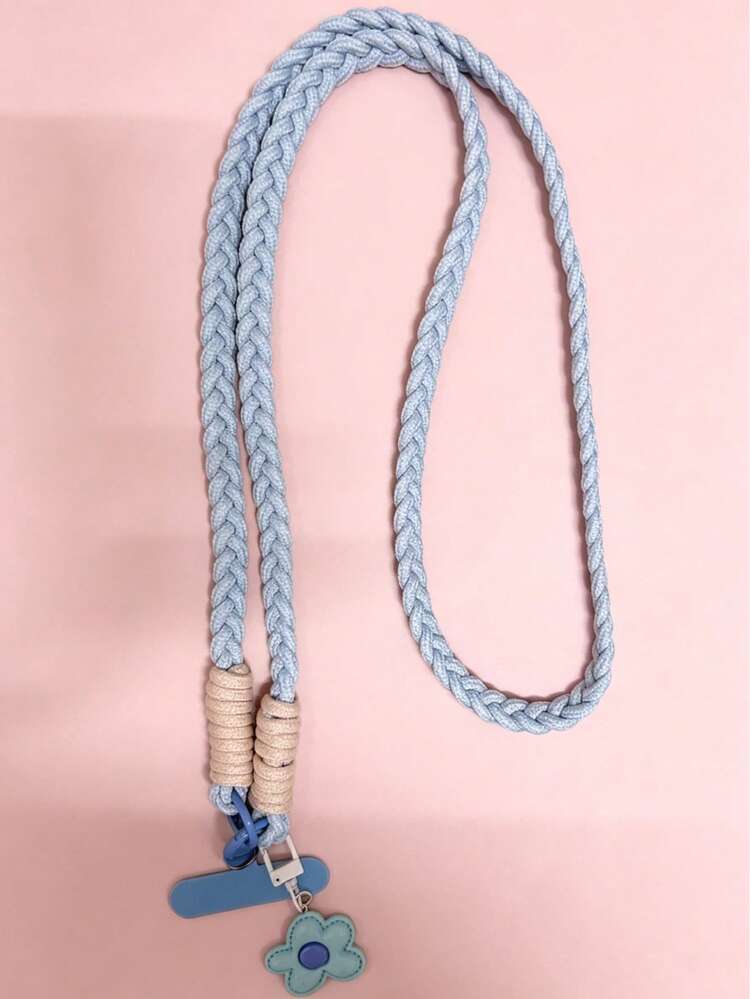 2026 New Year Phone Lanyard, Mother's Day Internet Celebrity Candy Five-Petal Flower Phone Hanging Rope, Dopamine, Diagonal Cross-Body Long Style, Ins Contrast Color Handmade Woven, For Outdoor Travel, Hiking, Unisex, Short Lanyard Phone Holder, Smartphone Wristband, Smartphone Protective Case Lanyard, Keychain, Smartphone Charm, Smartphone Crossbody Bag, Phone Accessories, Mobile Pendant, Easter - Multicolor - View 24