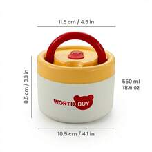 1pc/Set Portable 304 Stainless Steel Lunch Box, Bento Box With Handle, Leak Proof Fruit Salad Food Storage Container, Dishwasher & Microwave Allowable,Suitable For Student And Adult Use In Home, School, Office, Picnic, Travel, Back To School - Multicolor - View 16