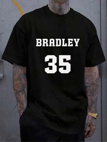 ‌ Camiseta de Manga Corta Holgada Casual Versátil con Estampado de Baloncesto Divertido, Ideal para Vacaciones, Trabajo y Uso Diario100% Cotton - Negro 9 - Ver 3