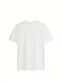 Tops de verano, Camisetas gráficas con estampado "Estoy con el chico calvo sexy", Conjuntos de verano para mujer, Camiseta de algodón con cuello redondo para mujer, Ropa de verano con cuello redondo para mujer, Camiseta 100% algodón para mujer. - Blanco - Ver 3