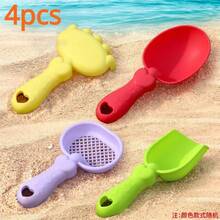 Juego de juguetes de playa para niños, juego de agua y pala para arena, cubo de playa, herramienta de excavación de arena, cubo de plástico, juegos de juguetes de riego - 8 piezas rosas - Ver 16