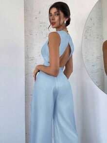 Conjunto de dos piezas para mujer para uso diario - Azul - Ver 2