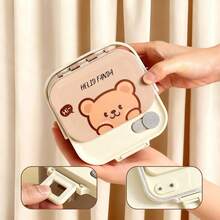 304 Stainless Steel Lunch Box, Bento Box Adult, Cute Microwavable Lunch Containers, Leakproof Snack Containers With Lids, Travel Food Containers, Portable Lunch Bowls With Handle, Bento Snack Box With Utensils For School Student - Multicolor - View 7