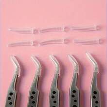 10pcs Tweezer Tip Covers, Protective Caps For Pointed Tips, Nail Clipper Covers, Tweezer Tool Protectors, Suitable For Eyelash Tweezers, Angled, Pointed And Straight Tips, Providing Comprehensive Protection - Multicolor - View 1