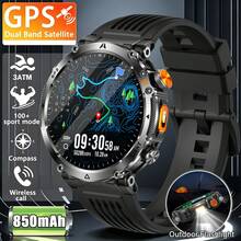 KENPANG 2026 New GPS Men's Outdoor Sports Smart Watch, Built-In LED Flashlight & Compass, 100+ Sports Modes, All-Day Health Monitoring, HD Bluetooth Calls, Swimming 3ATM Waterproof, GPS Positioning, Fitness Tracker For Men, Compatible With Android & IOS - View 14
