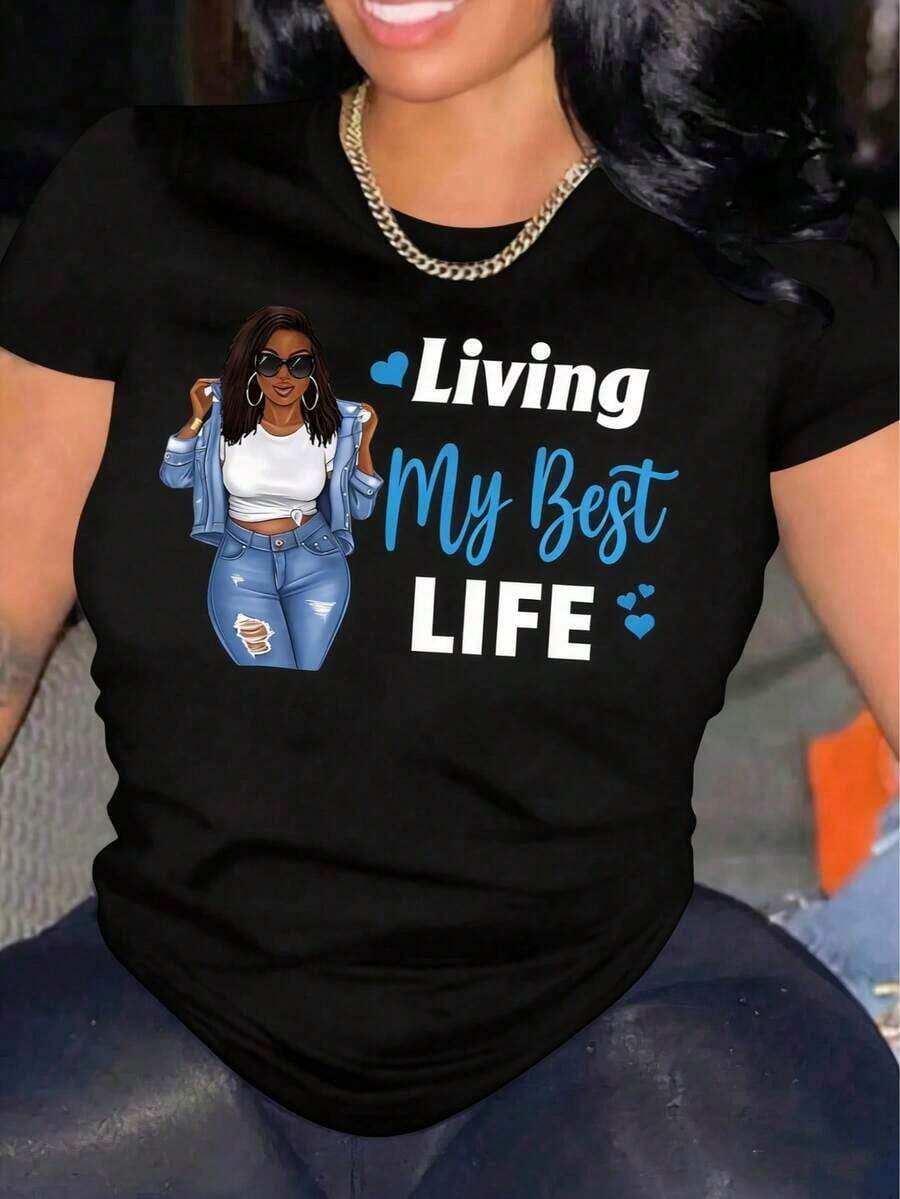 Classic New 2026 T-Shirt With The Phrase God Doesn't Play With Me For Women And Men, Religious Inspirational Message, Spiritual Gift Idea, A Perfect T-Shirt To Give To Friends And Family On Any Holiday Or Summer Occasion. - 黑色 5 - 查看 1