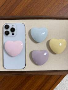 INS极简心形手机支架，桌面伸缩拉出式支架，慵懒手机支架 - 彩色 - 查看 1