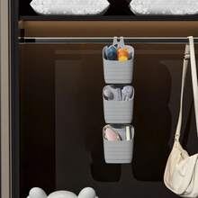 Cesta de Almacenamiento Multicapa para Baño, Cesta de Almacenamiento de Pared, Cocina, Organización de Varios Artículos - Blanco#3 - Ver 4