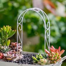 Vintage Mini Iron Garden Decor, Mini Courtyard Arch Decor, Garden Accessories, Vase, Rusty Arch, Gardening Plant, Plant Stand, Suitable For Potted Decor And Climbing Plant Support - Arch - View 10