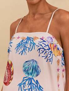 Spring/Summer Vacation Sleeveless Printed Chiffon Mini Dress For Women Vacation Dress,Boho Clothes Women,New Year, Beach Wedding Guest Outfits, Elegant Graduation,Casual Outfits - Nhiều màu 2 - Xem 6