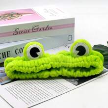 1 pieza Gorro de ducha con estampado de rana de dibujos animados, decoración del baño del hogar, decoración de otoño, accesorio para el cabello de vuelta a la escuela - Multicolor - Ver 7