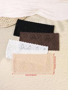 1pc Fashion Lace Cassia Flower Elastic Headband, Women Hair Accessories - Multicolor - View 6
