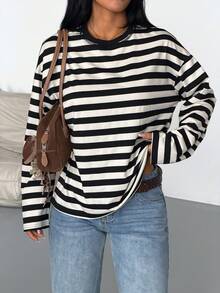 Black Apricot Wide Stripes