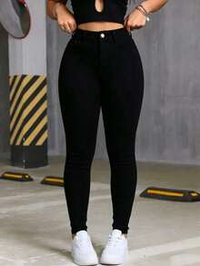 Women Jeans - Black - View 1