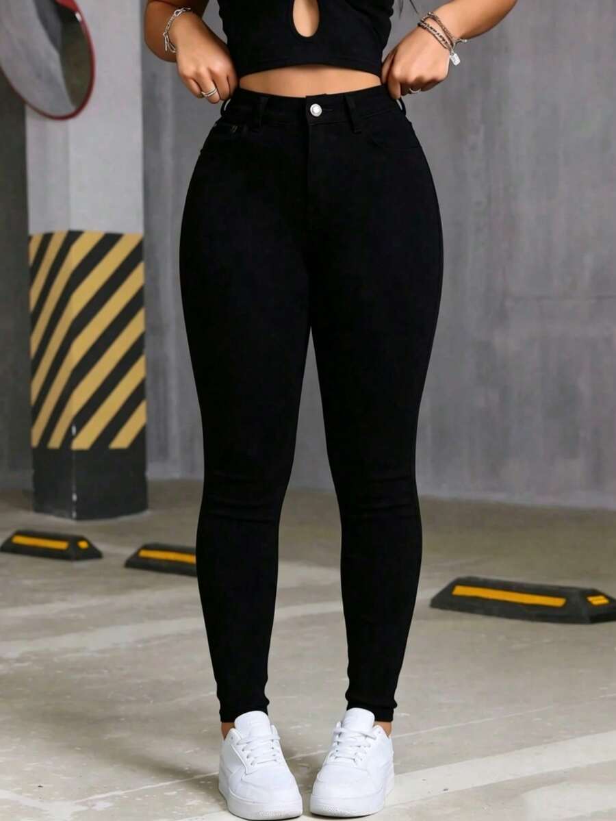Women Jeans - Black - View 1