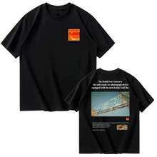 Kodaks Men's 100% Pure Cotton Photoshoot Print T-Shirt, Daily Outdoor Sports Tee, Breathable Sweat-Absorbent Short Sleeve Street Summer - 黑色 - 查看 1