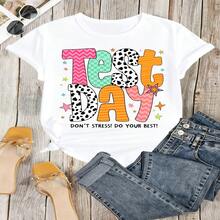 Heartfelt Teacher Appreciation Graphic T-Shirt 100% Cotton Oversized Soft Breathable Casual Crewneck Short Sleeve Top Thank You Teacher Best Teacher Teacher's Day Educator Gift Cute Teachers - Blanco - Ver 13