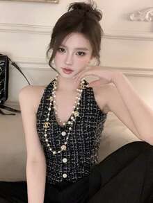 Short Party Dress For Women, Strapless High-Waisted Design, Sweetheart Neckline With Side Slit, Available In Black, Beige And Olive Green, Stretch Knit Fabric, Elegant Casual Style Ideal For Parties And Special Occasions. - 黑色 - 查看 8
