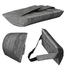 Almohada para Silla de Piscina - Cojines para sillas de salón al Aire Libre Impermeables, Cojín reclinable para reposacabezas, Cojines para Silla universales Suaves extraíbles - Negro gris - Ver 6