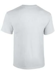 SUPPORT TEAM Women's Comfortable Solid Color T-Shirt - White - View 3