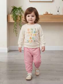 Young Girls Sweatpants - Apricot - View 4