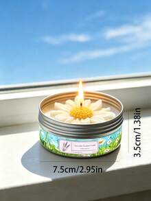 Canned Candles, Daisy Shaped Aromatherapy Candles, Home Decor Items, Small Boxes Suitable For Carrying Around, Gifts For People - Multicolor - View 2