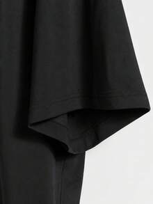 seta Divertida para Mujer "¡Ay Nako!" Camiseta con Estampado Gráfico, Cuello Redondo, Manga Corta, Corte Holgado, Ideal para Reuniones de Comunidades Filipinas, Salidas Casuales y Uso Diario - Negro - Ver 4
