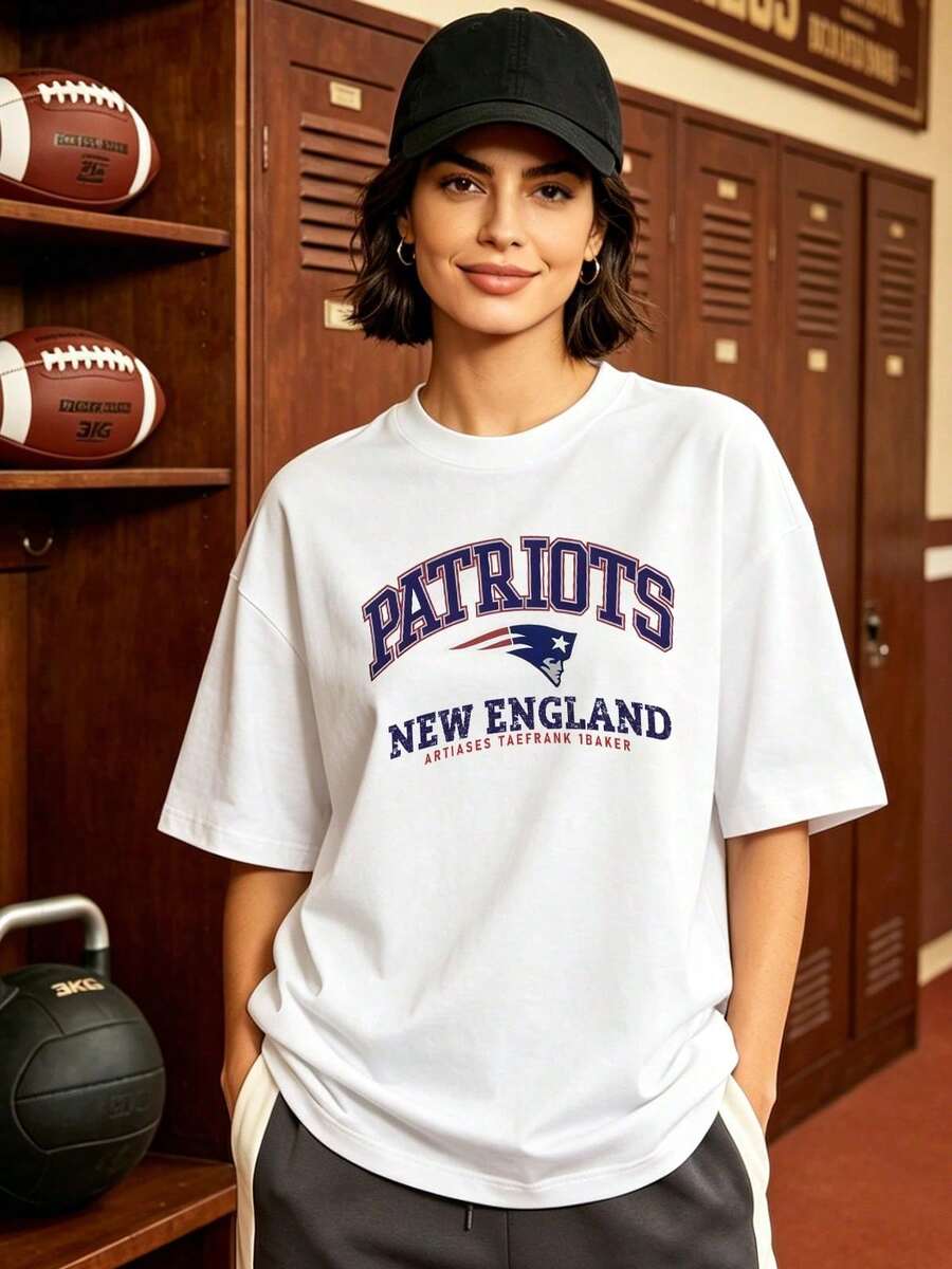 Camiseta de manga corta con cuello redondo suave y casual de verano para mujer, estilo rugby, estilo universitario, tops para salir, algodón, vintage, estilo callejero europeo y americano, casual deportivo, estilo unisex, estilo casual urbano, tops bonitos, generación Z, curvas, ropa Y2K, camisetas divertidas, tops para damas, conjuntos de vacaciones para mujeres, top lindo, camiseta gráfica, conjuntos de primavera, camisetas holgadas, ropa de calle retro, estilo de los 90, estilo de los 2000, subcultura, top negro, tops blancos, conjunto de fiesta de los 90.Blanco - Blanco - Ver 1
