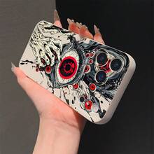 1 pièce Étui de téléphone à couverture intégrale avec finition mate, style sombre avec motif œil de démon et geste. Housse de protection pour téléphone compatible avec iPhone 7/8/SE 2/8P/X/XR/XS/11/11Pro/11ProMax/12/12Pro/12ProMax/12Mini/13/13Pro/13ProMax/13Mini/14/14Pro/14ProMax/14Plus/15/15Pro/15ProMax/15Plus/16/16Pro/16ProMax - Multicolore - Voir 4