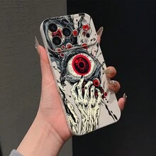 1 pièce Étui de téléphone à couverture intégrale avec finition mate, style sombre avec motif œil de démon et geste. Housse de protection pour téléphone compatible avec iPhone 7/8/SE 2/8P/X/XR/XS/11/11Pro/11ProMax/12/12Pro/12ProMax/12Mini/13/13Pro/13ProMax/13Mini/14/14Pro/14ProMax/14Plus/15/15Pro/15ProMax/15Plus/16/16Pro/16ProMax - Multicolore - Voir 1
