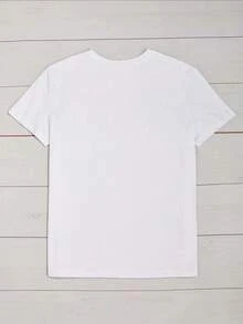 Women's Short-Sleeved Sports T-Shirt, Lightweight And Loose, Comfortable And Stylish, Suitable For Sports And Daily Life, With Floral Print, Casual Outfit For Everyday Wear. - 白色 - 查看 2