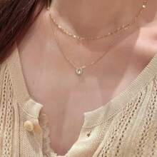 New Arrival Bestselling U-Shaped Horseshoe Pendant Necklace, Korean Style Minimalist Delicate Clavicle Chain For Women - U-shaped Horseshoe Necklace - View 3