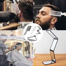 男士理发工具套装，美发师造型工具组合，360°折叠镜，弧形渐变梳，定位梳，DIY理发修剪配件，适用于发际线过渡、理发店、居家理发和日常造型 - 彩色 - 查看 2